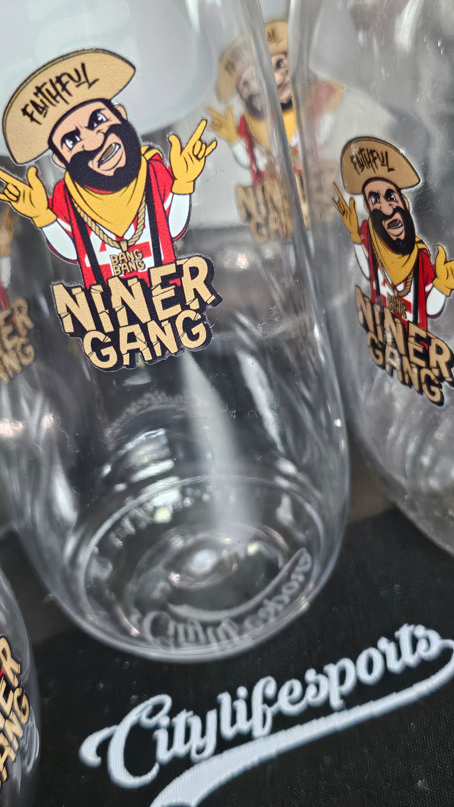 Faithful Gang Dessert Glass Set