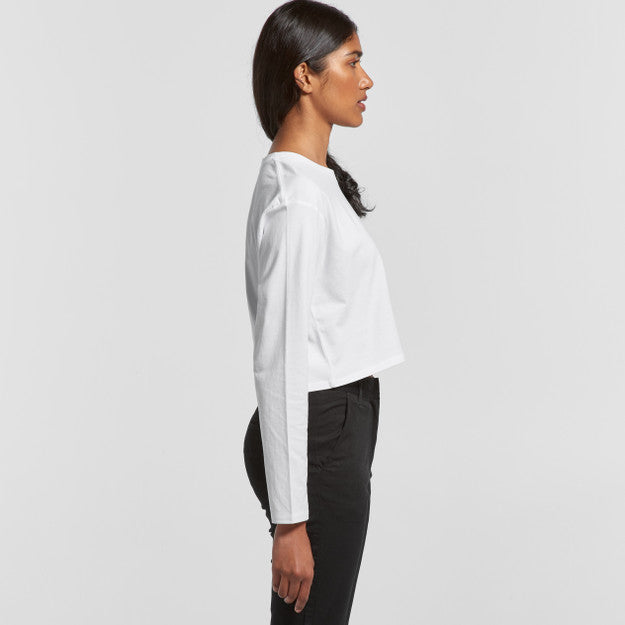 (VEGAN) Wo's Crop L/S Tee