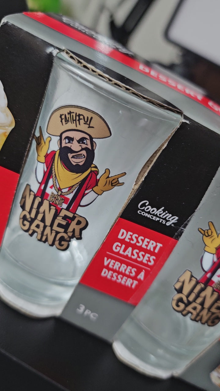 Faithful Gang Dessert Glass Set