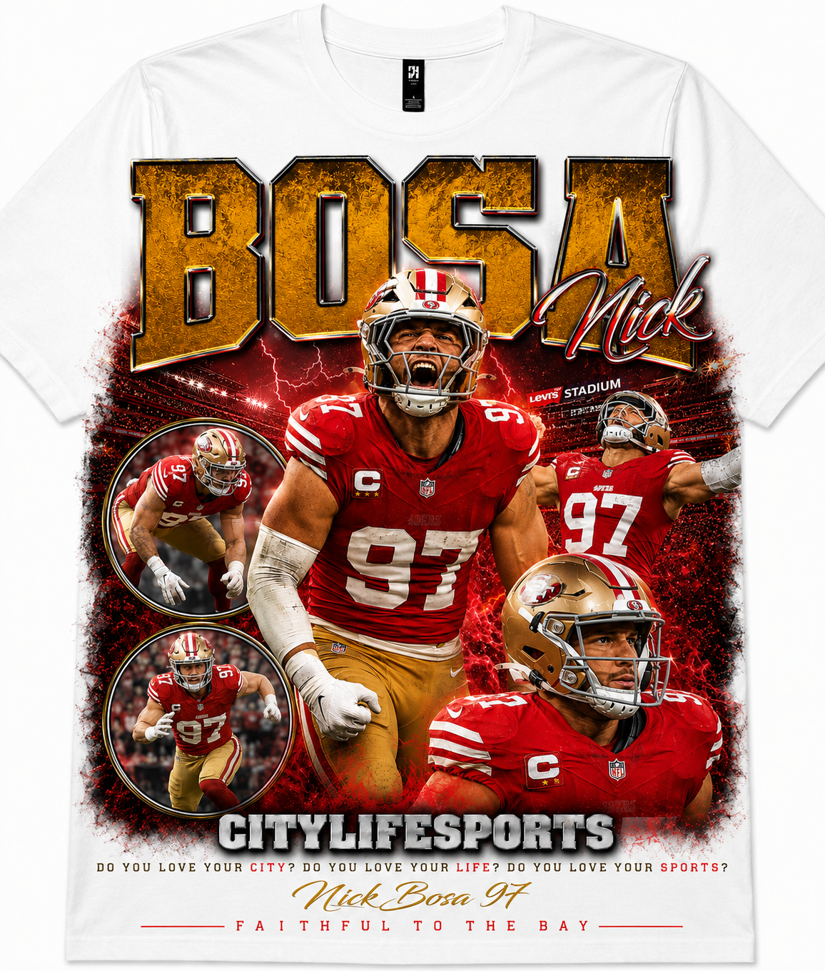 Nick Bosa #97 Vintage Graphic T-Shirt