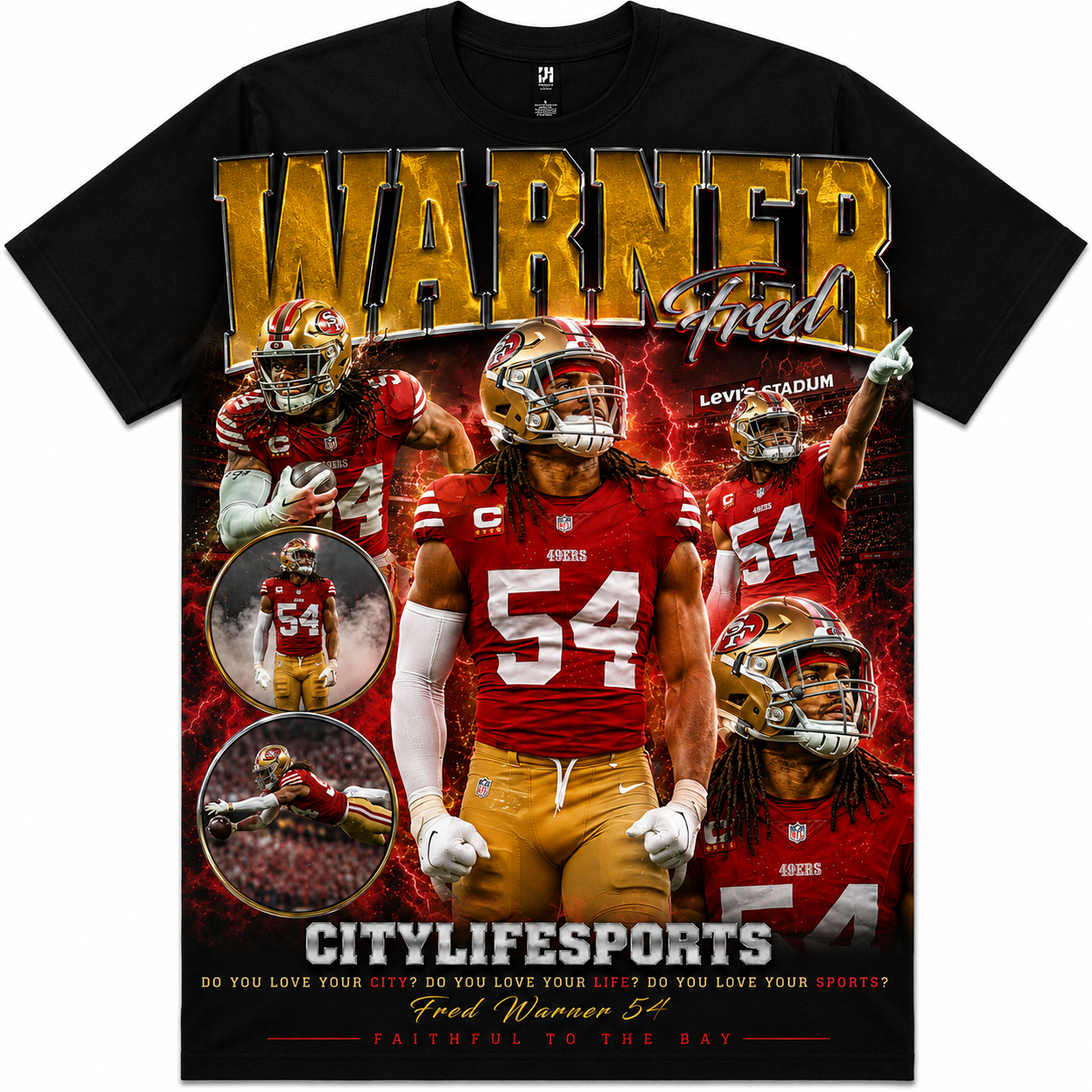 Fred Warner #54 Vintage Graphic T-Shirt