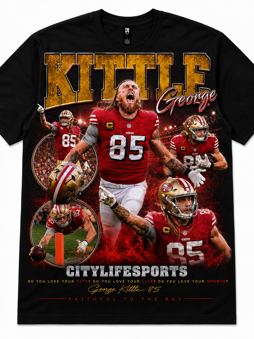 GEORGE KITTLE #85 Vintage Graphic T-Shirt