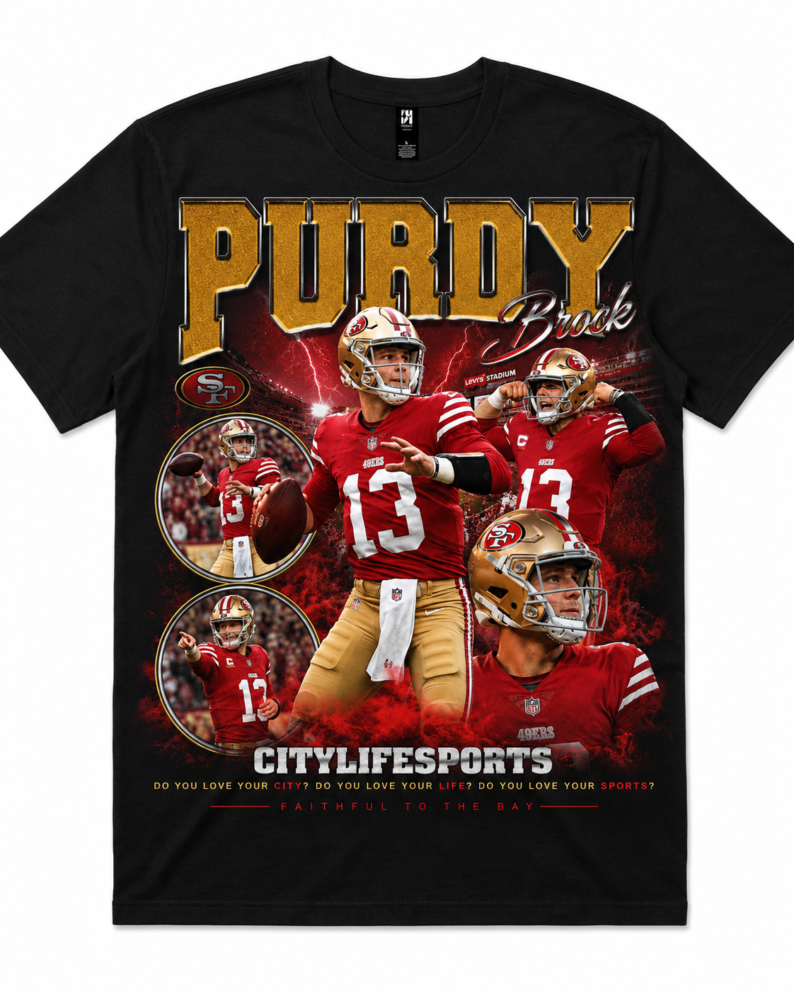 BROCK PURDY #13 Vintage Graphic T-Shirt