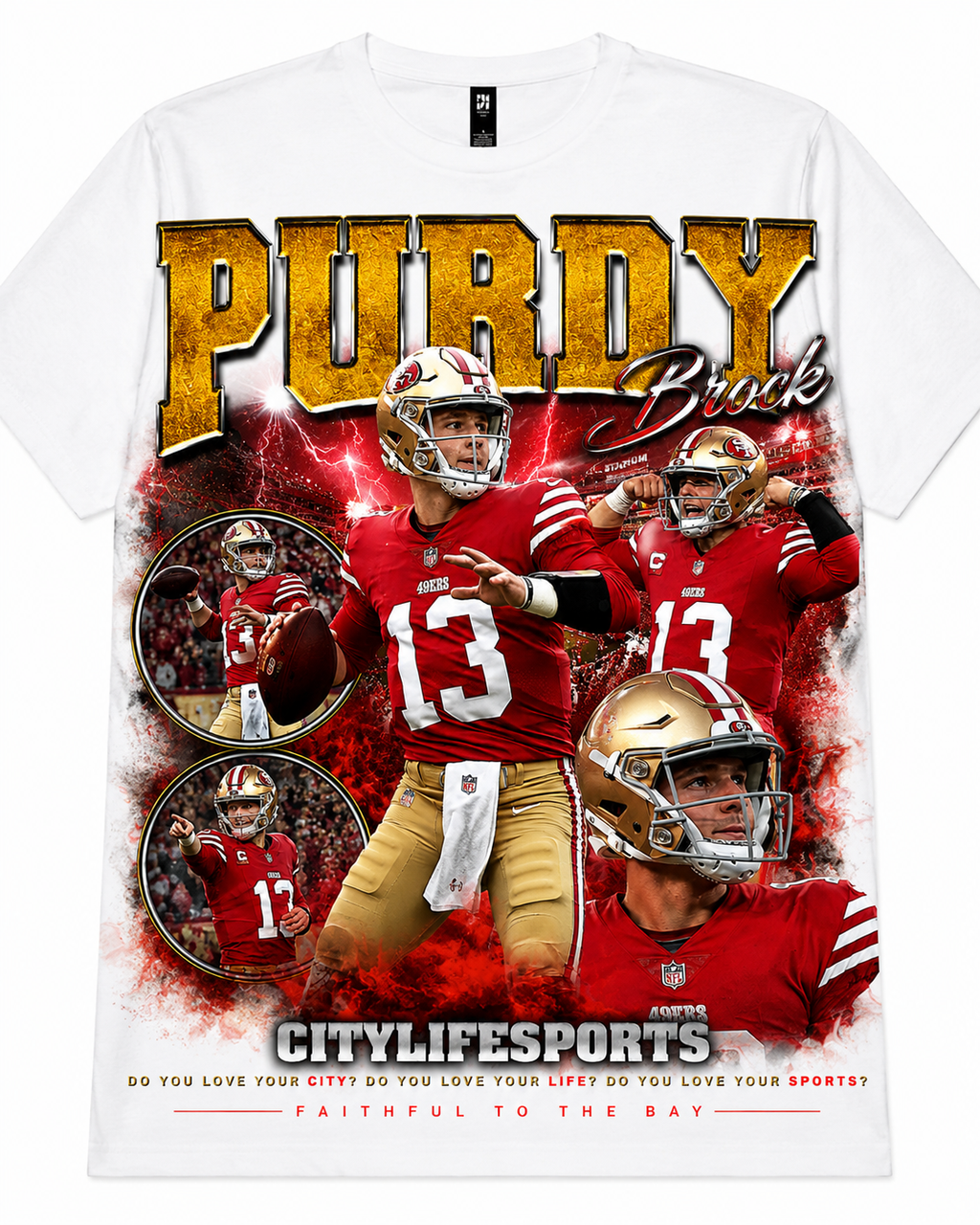 BROCK PURDY #13 Vintage Graphic T-Shirt